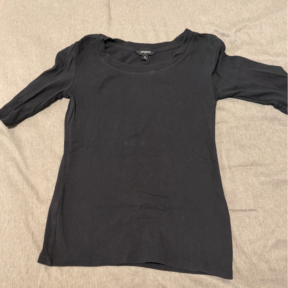 Banana Republic Black Long Sleeve Top